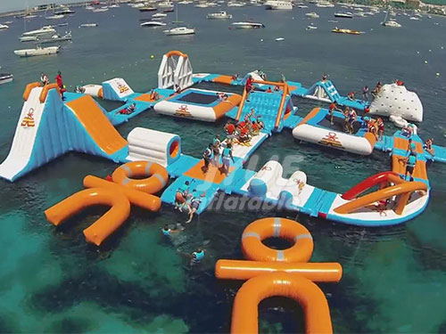 Unique Commercial Inflatable Floating Water Park Water Games For Adults