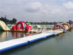 Floating Inflatable Water Park Large Customized Inflatable Floating Park Inflatable Water Obstacle Recreation Equipment