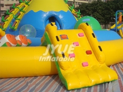 Inflatable Water Slide With Pool Commercial Inflatable Water Park