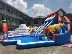 Summer House Water Park Playground Equipment Inflatable Water Amusement Park