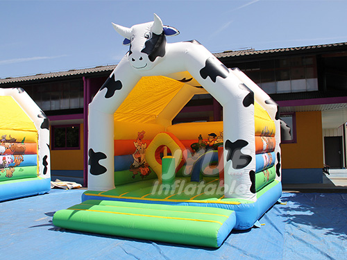 Cheap Adult Inflatable Bouncy Castle,Cow Inflatable Bounce-outdoor Playground Equipment