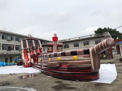 Water Slide Party Giant Pirate Ship Inflatable Water Slide