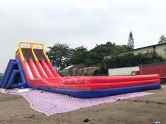 Red And Blue Commercial Blow Up Four Lane Inflatable Water Slides