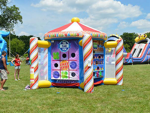 4 In A Row Outdoor Inflatable Carnival Games For Adults