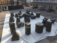 Airtight Commercial Outdoor Military Inflatable Paintball Bunkers