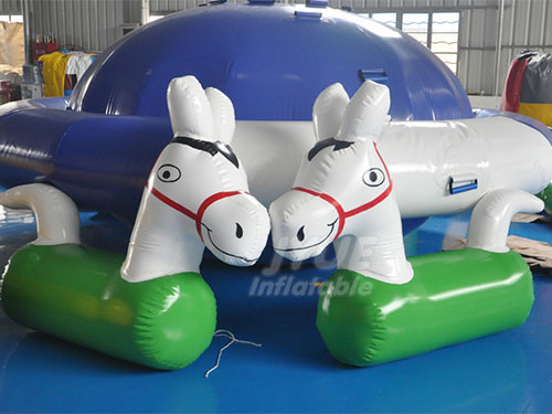 Factory Price PVC Inflatable Derby Horses/Inflatable Jumping Pony Toy For Sale