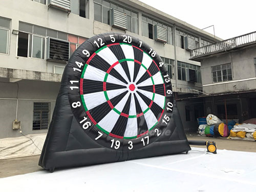 Blow Up Dart Board Sport Game Velcro Soccer Darts