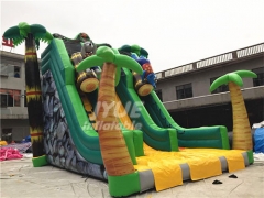 Safe Play Children's Entertainment Jungle Inflatable Slide Equipment Kids Jumping