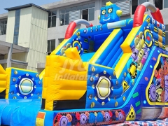 Custom Design Commercial Robot Inflatable Slide With Full Printing