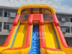 Kids Party Commercial Double Lane Inflatable Stair Slide For Children