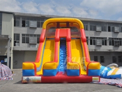 Kids Party Commercial Double Lane Inflatable Stair Slide For Children