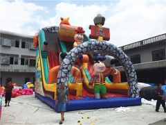 Commercial Use Giant Inflatable Pirate Ship Slide For Kids