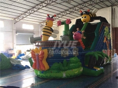 Commercial Hot Sale Inflatable Bee Pirate Air Slide For Kids Playground