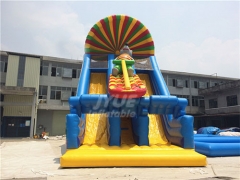 Safe PVC Tarpaulin Cartoon Inflatable Water Slide Dry Slide For Adults Or Kids Party Or Rental Business