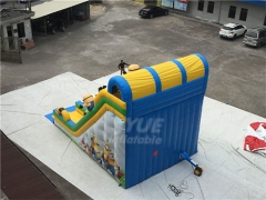 Party Rental Amusement Park Play Equipment Inflatable Minions Slide For Sale