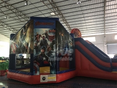 Combo Bouncy Castles Captain America Jump And Slide Dry Bouncer