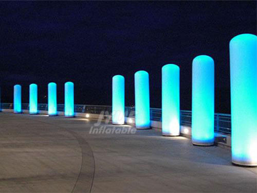 Commercial Advertising LED Inflatable Pillar Inflatable Long Tube