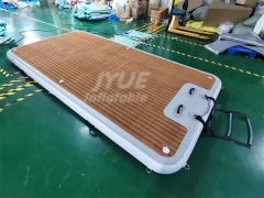 Inflatable Platform Floating Water Pad Mat Water Jet Ski Dock Floats Platform With Ladder For Sea