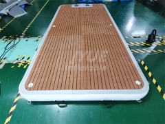 Inflatable Platform Floating Water Pad Mat Water Jet Ski Dock Floats Platform With Ladder For Sea