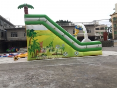 PVC Tarpaulin Cartoon Inflatable Water Slide Dry Slide For Adults or Kids Party or Rental Business