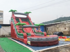 Palm Tree Commercial Inflatable Water Slides For Sale