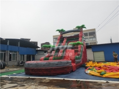 Palm Tree Commercial Inflatable Water Slides For Sale