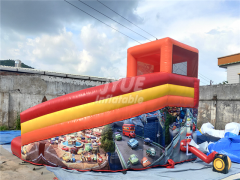 Cars Commercial Bounce House With Slide