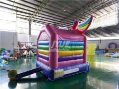 China big playground kids bouncy castle unicorn commercial bounce house for sale