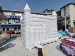 Commercial pastel Wedding Bouncy Castle white combo inflatable bouncers