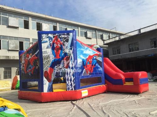 Kids Commercial Inflatable bouncer bouncy castle SpiderMan inflatable combo castles