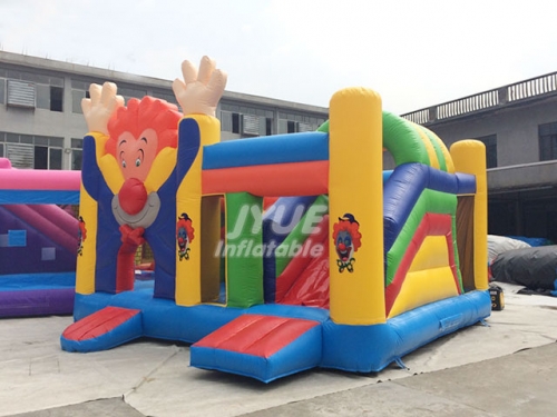 Hot Sale Commercial Marble clown wet and dry bouncy castle