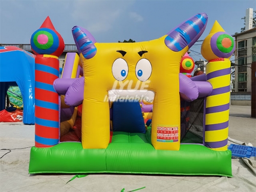 High duty pvc Fashion Popular Funny Kid inflatable combo castle with slide