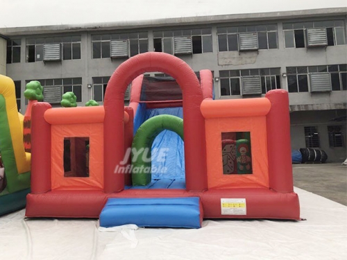 Red Obstacle Course Bounce House