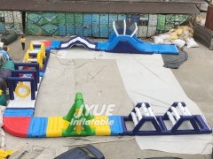 new design inflatable floating aqua water park water obstacle course game