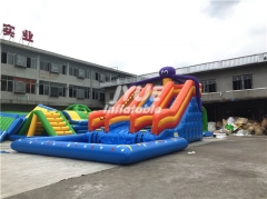 New popular water park design build inflatable theme water park rental water play equipment