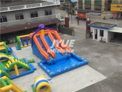 New popular water park design build inflatable theme water park rental water play equipment