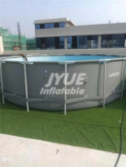 large above ground steel pool rectangular Large Above Ground PVC pool metal frame swimming pool