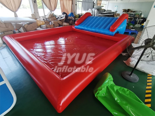 5x5m Inflatable swimming pool inflatable water pool with small slider for kids