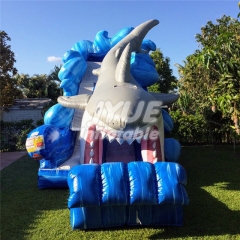 shark inflatable water slide Jyue-IWS-008