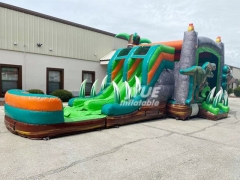 dinosaur bouncy castle with slide Jyue-IC-065