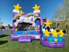 unicorn bounce house water slide Jyue-IC-056