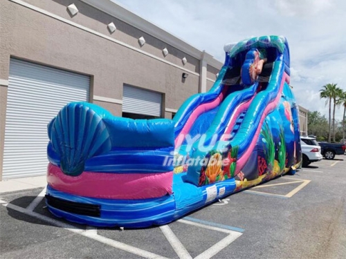 mermaid inflatable water slide Jyue-IWS-069