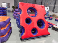 Kid And Adult Indoor Inflatable Air Ninja Warrior Obstacles Equipment Ninja Air Piston