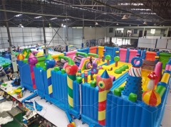 Giant Inflatable Castle Park Outdoor Inflatable Amusement Park Inflatable Fun City for Theme Park