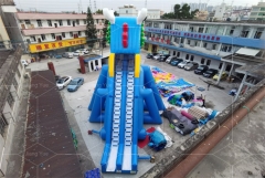 Outdoor Dragon Inflatable Animal Water Slides Long Commercial Inflatable Hippo Slide