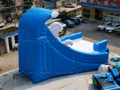 Custom the Biggest Tall Largest Huge Waterslide Hippo Wave Inflatable Water Slide for Adult