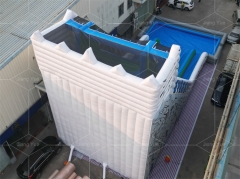 20m Long Giant Inflatable Screamer Water Park Slide Customized Inflatable Hippo Water Sldie