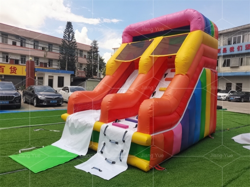 Rainbow Inflatable Slide for Pool Summer Swimming Pool Slide Inflatable Water Slide for Kids and Adult