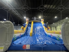 Factory Custom Commercial Outdoor Tiger Inflatable Bouncer Dry Slide