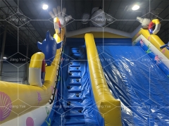 Factory Custom Commercial Outdoor Tiger Inflatable Bouncer Dry Slide